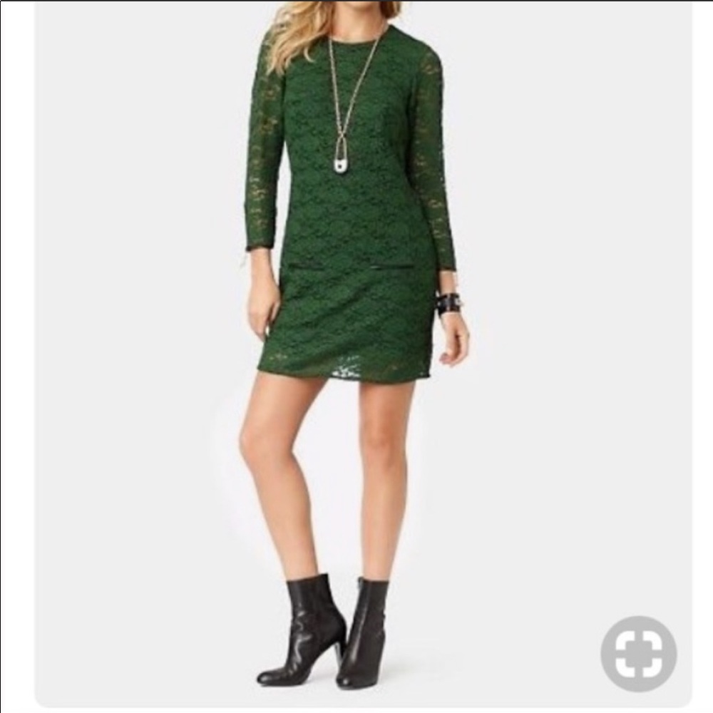 Juicy Couture Green Lace Dress
